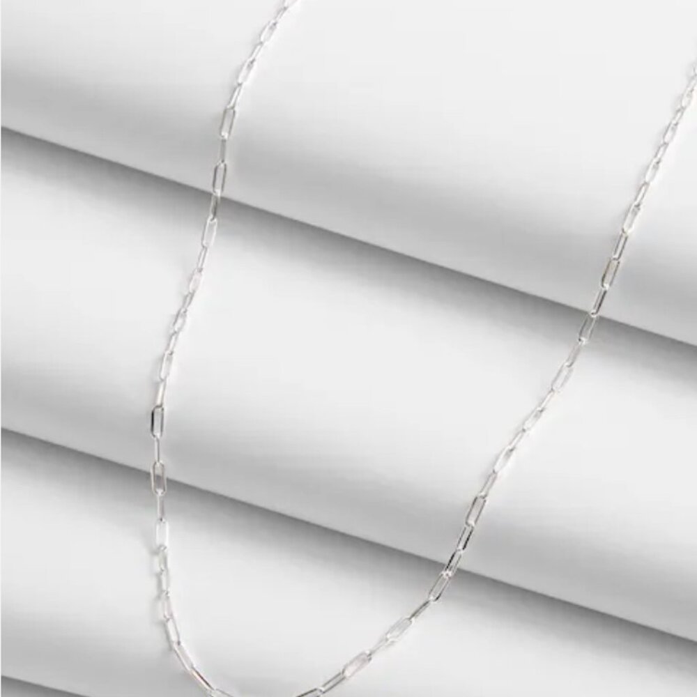 Demi-Fine Paperclip Chain Necklace